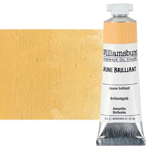 Williamsburg Handmade Oil Paint - Jaune Brilliant, 37ml Tube