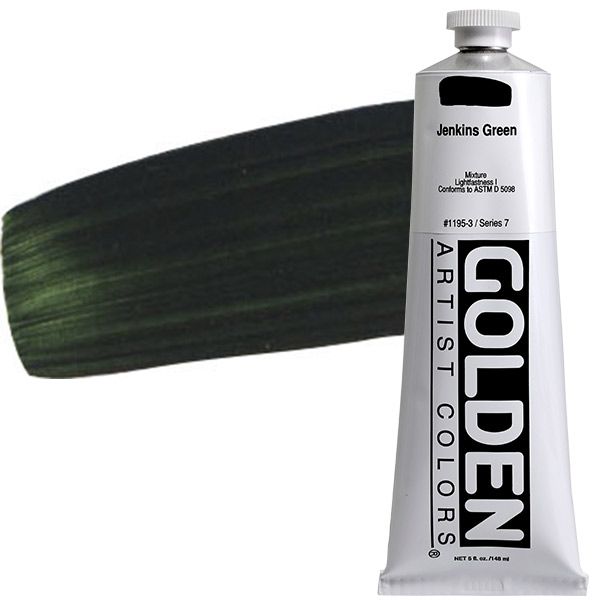 GOLDEN Heavy Body Acrylic 5 oz Tube - Jenkins Green
