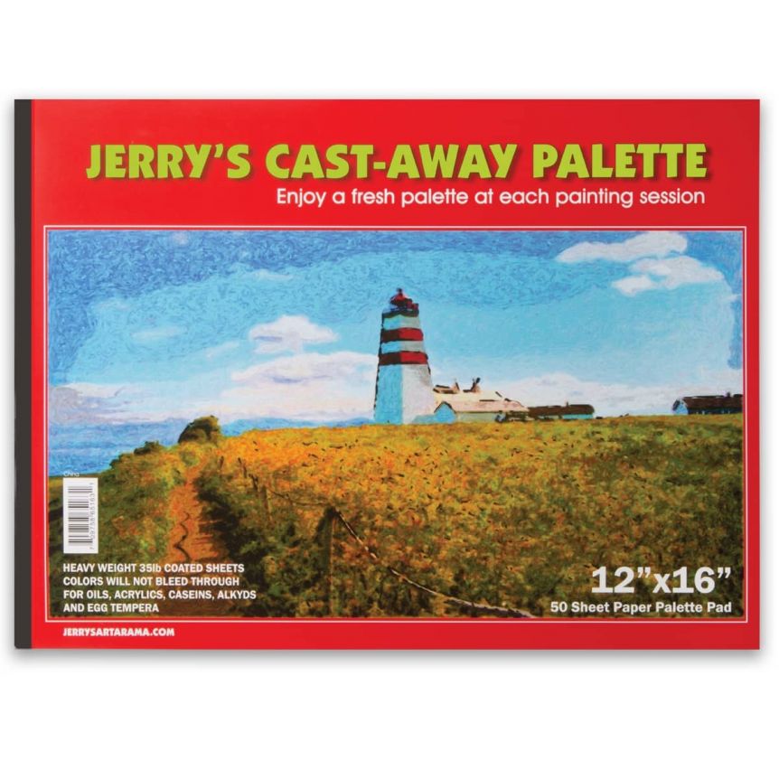 Jerry's Cast Away 12x16" Disposable Paper Palette Pad