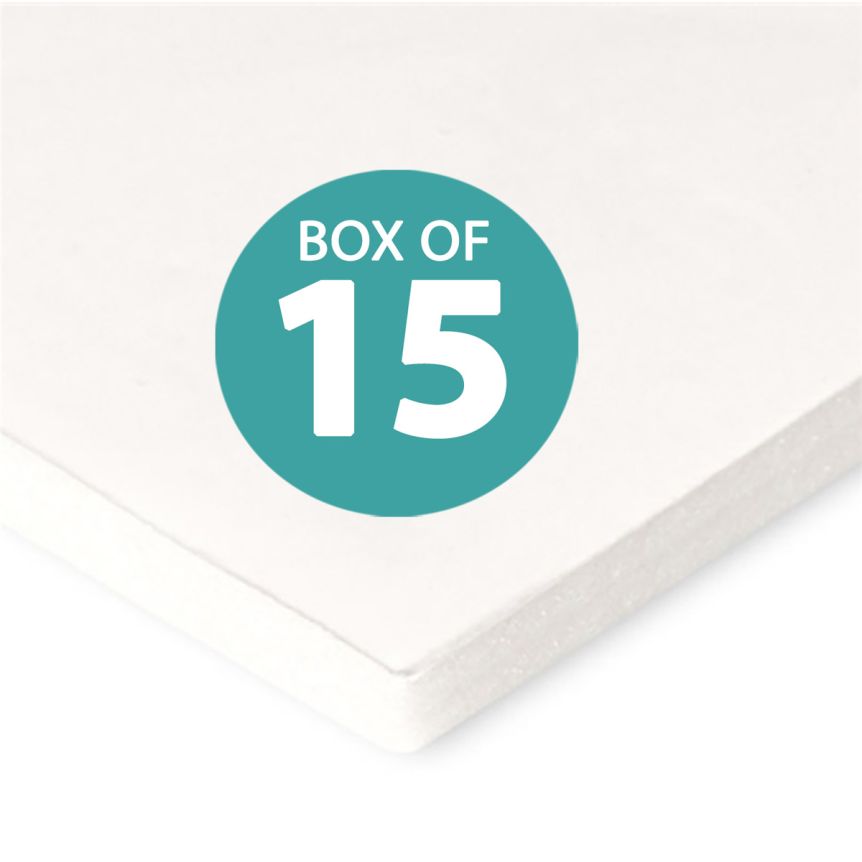 Jerry's Pro Foam Board Box of 15 32x40 (3/8 Thick) White