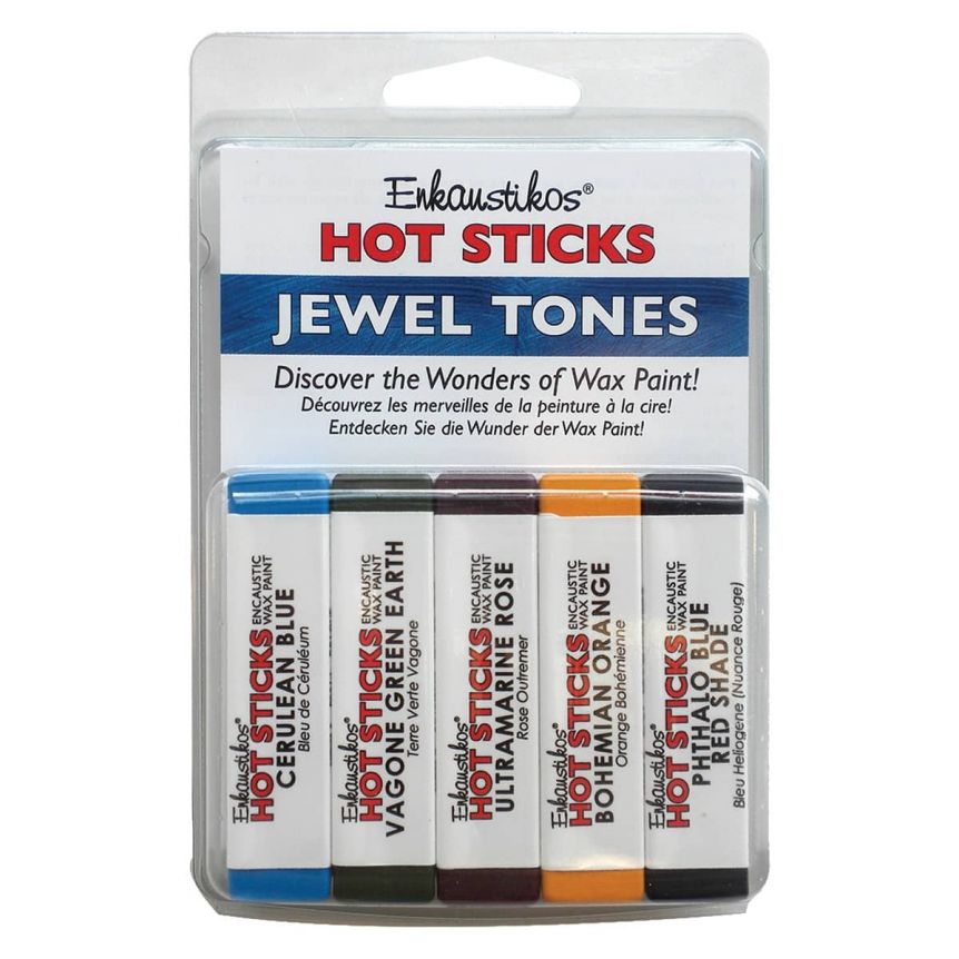 Enkaustikos Hot Sticks Jewel Tones Set of 5 13ml