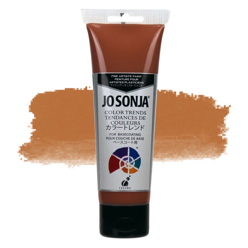 Jo Sonja Color Trends Acrylic - Chestnut, 4 oz Tube