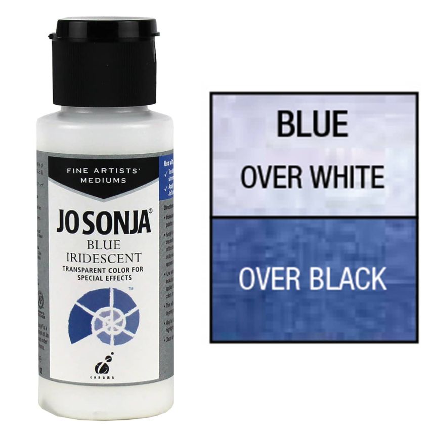 Jo Sonja Specialty Acrylic - Iridescent Blue, 2oz Bottle