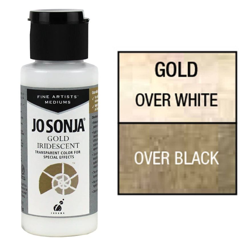 Jo Sonja Specialty Acrylic - Iridescent Gold, 2oz Bottle