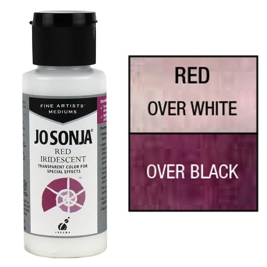 Jo Sonja Specialty Acrylic - Iridescent Red, 2oz Bottle