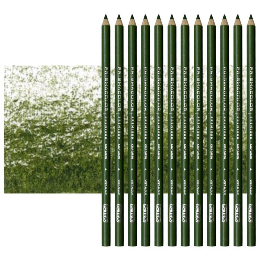 Prismacolor Premier Colored Pencils Set of 12 PC1090 - Kelp Green	