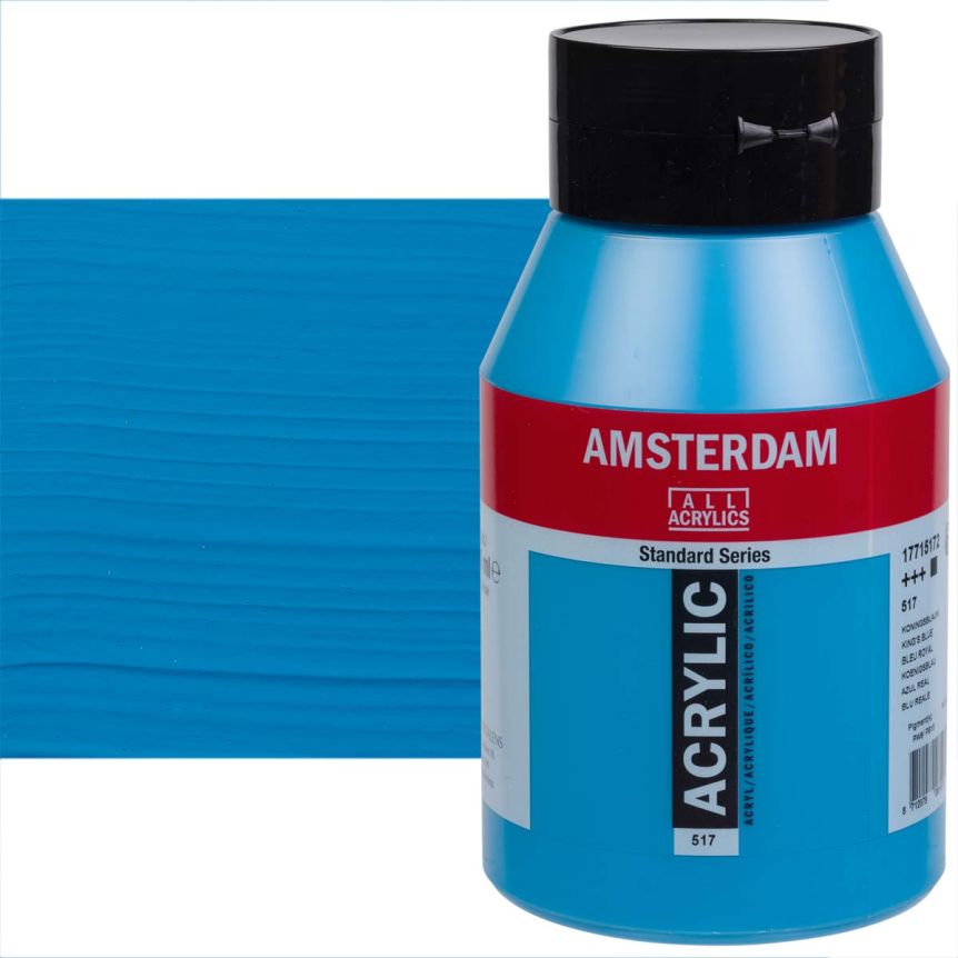 Amsterdam Standard Series Acrylic Paint - Kings Blue, 1 Liter Jar