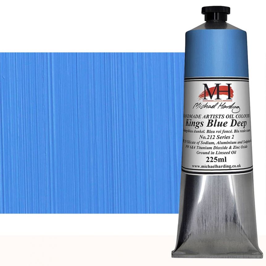 Michael Harding Handmade Artists Oil Color 225ml - Kings Blue Deep