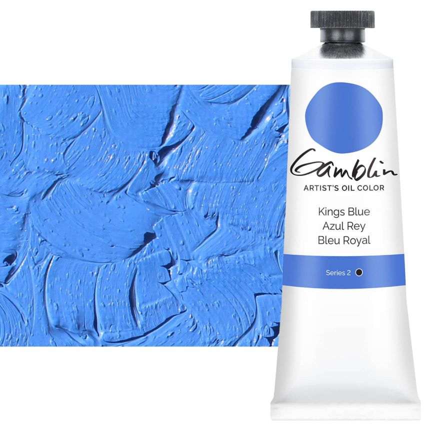 Gamblin Artists Oil - Kings Blue, 37ml Tube