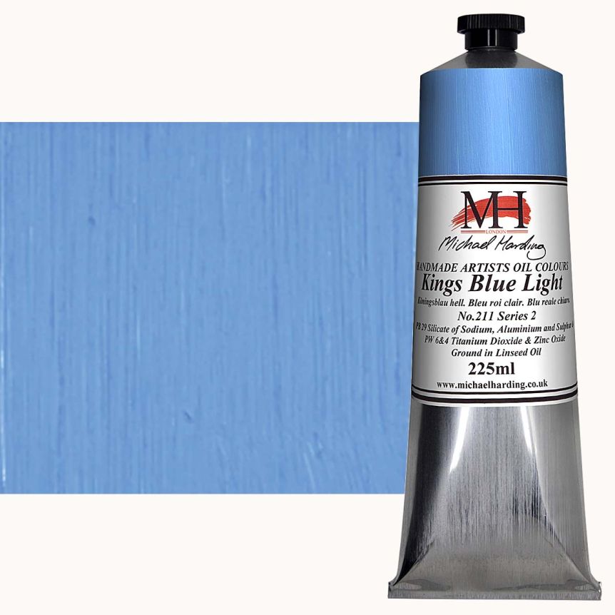 Michael Harding Oil Color - Kings Blue Light, 225ml Tube