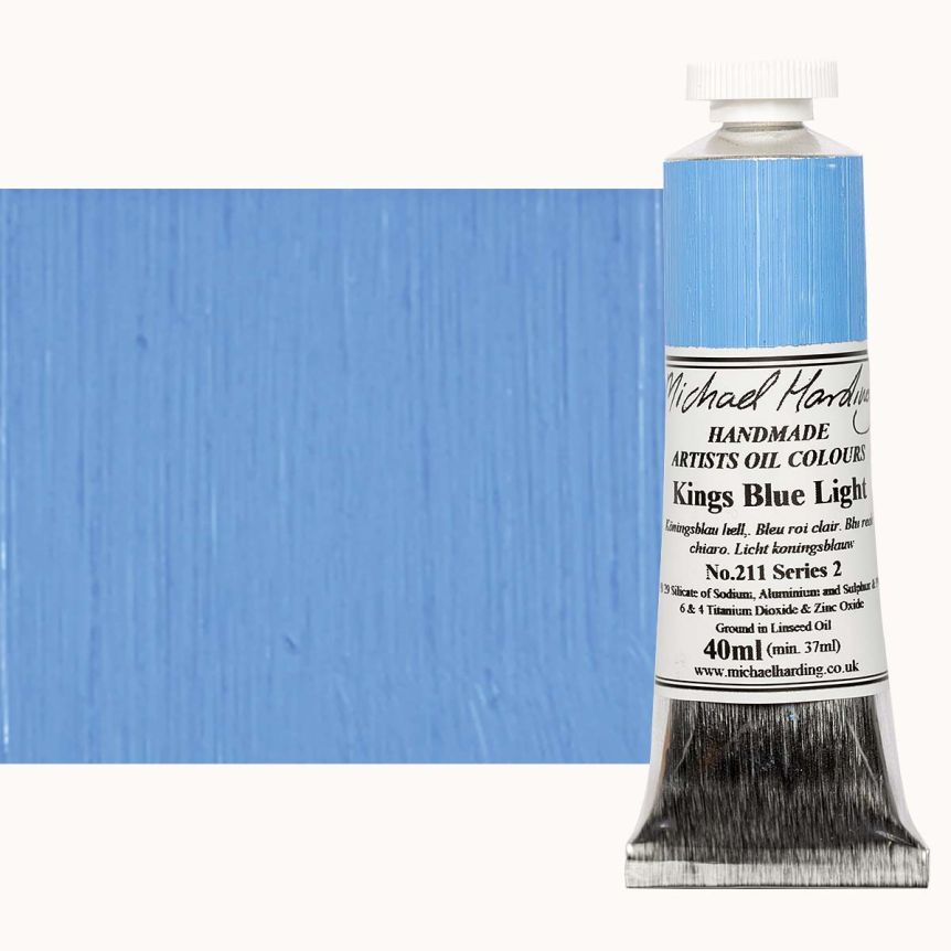Michael Harding Oil Color - Kings Blue Light, 40ml Tube