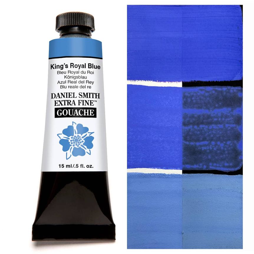DANIEL SMITH Extra Fine GOUACHE King's Royal Blue, 15ml Tube