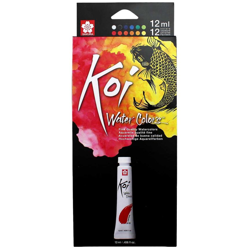 Sakura Koi Watercolor Set of 12, 12ml Tubes