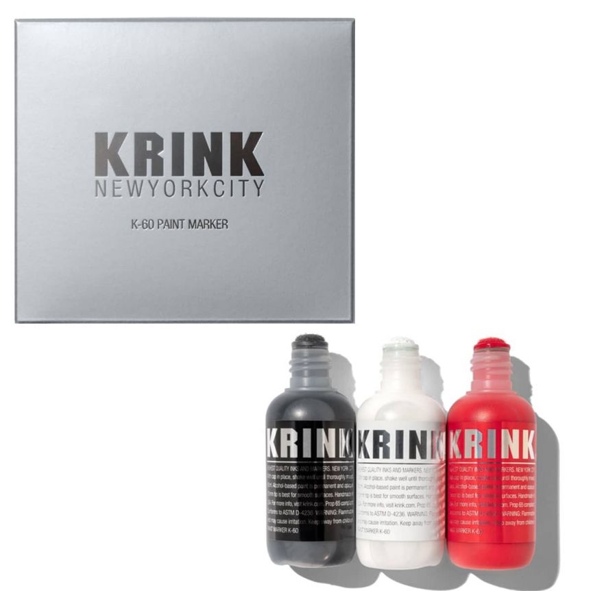 Krink K-60 Dabber Paint Marker Black/White/Red Set of 3