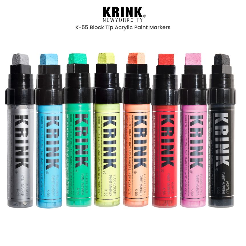 MARKER KIKGPIN13 ジャンク片側のみ Krink K-55 Acrylic Paint Block Tip Markers & Sets | Jerry's Artarama