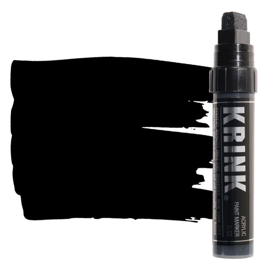 MARKER KIKGPIN13 ジャンク片側のみ Krink K-55 Black, Acrylic Paint Marker 15mm Block Tip | Jerry's