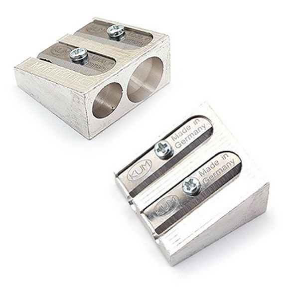 5 Star - Single Hole Metal Pencil Sharpener - Silver - Pack of 24
