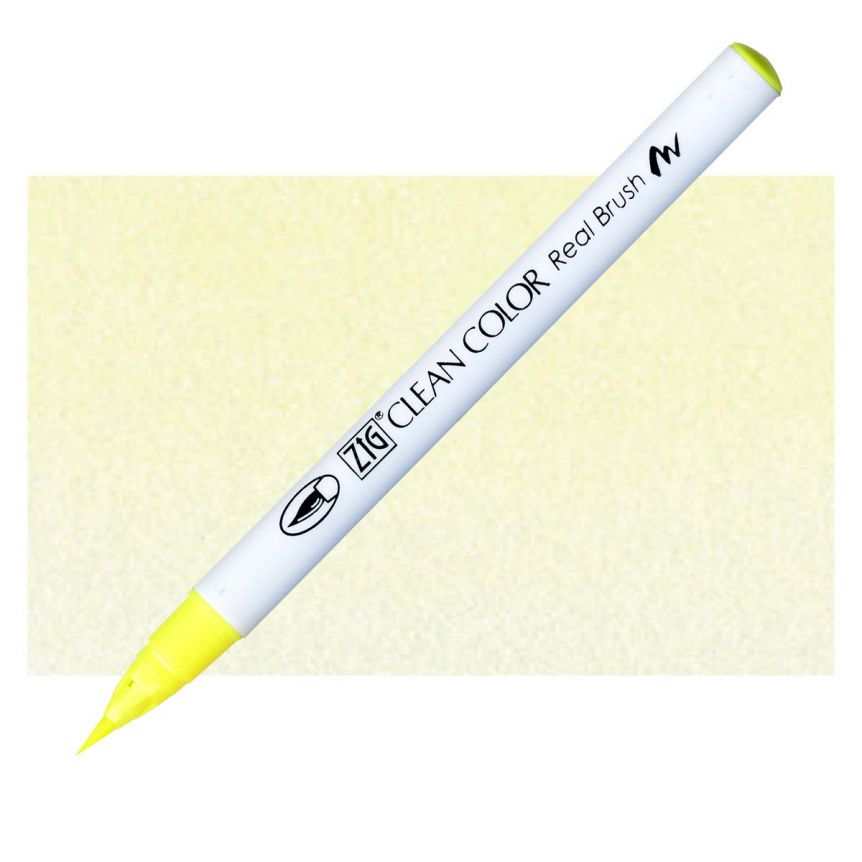 Kuretake Zig Clean Color Brush Marker Fluorescent Yellow | Jerry's
