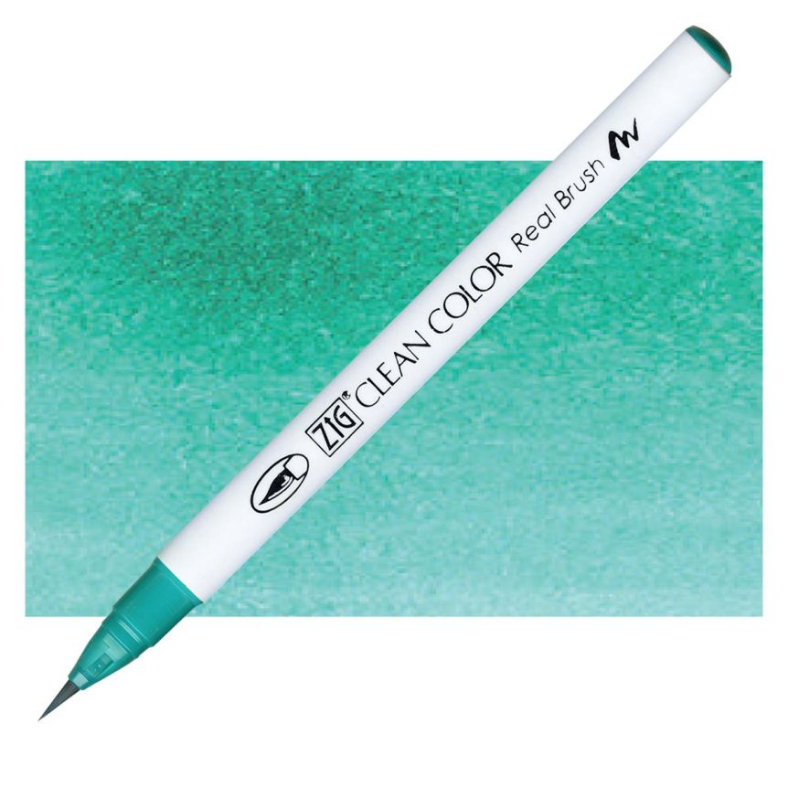 Kuretake Zig Clean Color Brush Marker Turquoise Green