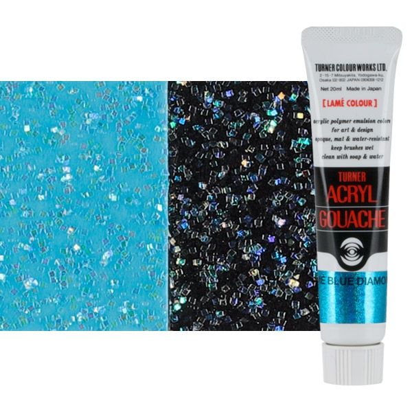Turner Artist Acryl Gouache - Lame Blue Diamond, 20ml