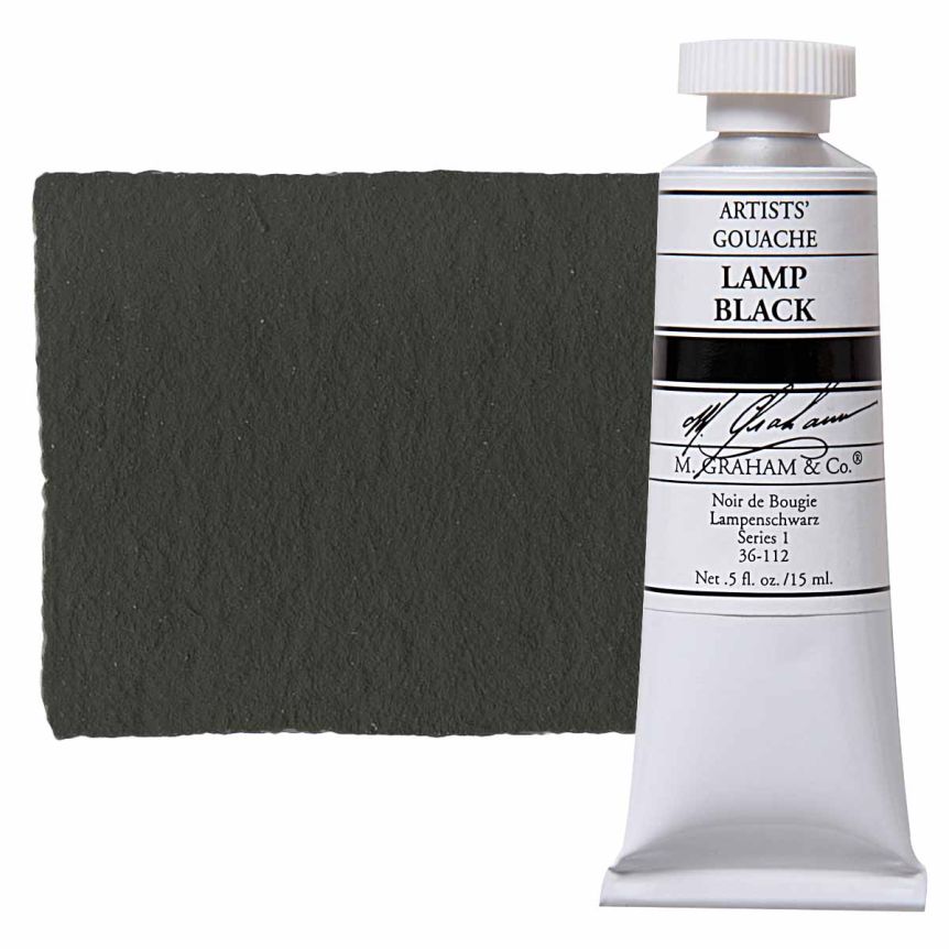 M. Graham Artists Gouache 15ml - Lamp Black