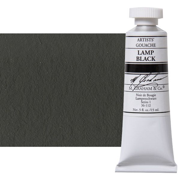 M Graham Gouache 15ml Lamp Black