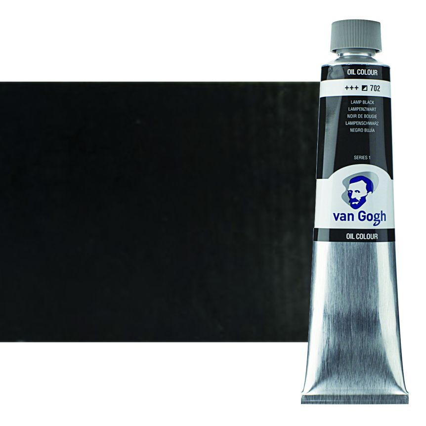 Van Gogh Oil Color, Lamp Black 200ml Tube