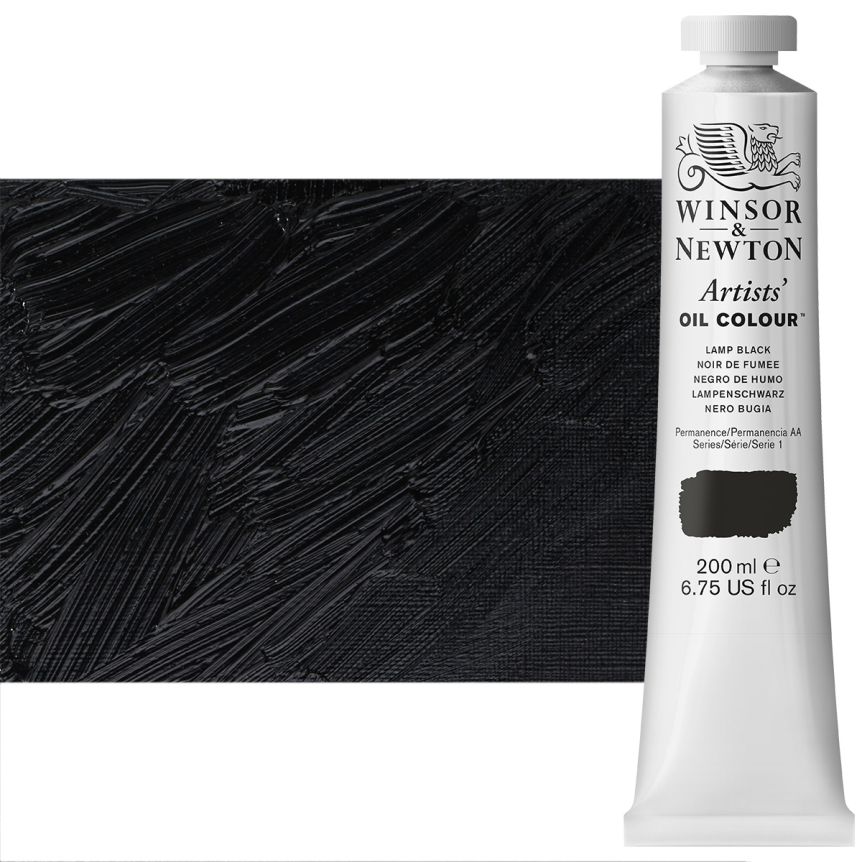 Oil - Lamp Black, 200ml Tube