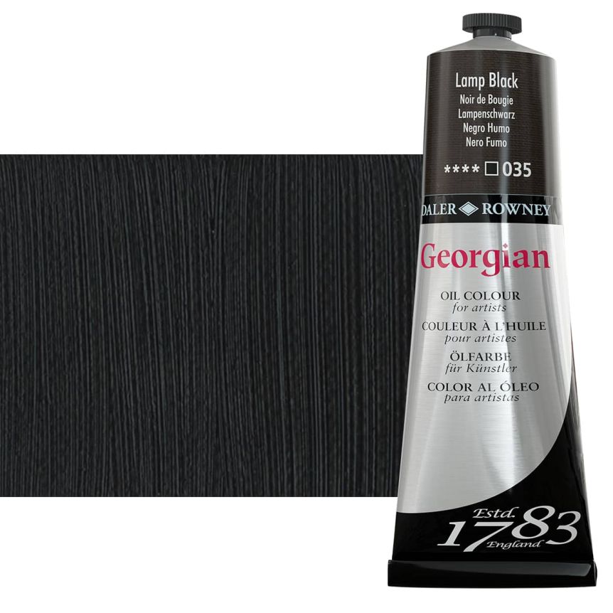 Daler-Rowney Georgian Oil Color 225ml Tube - Lamp Black