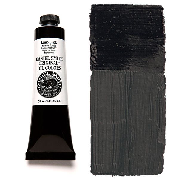 Daniel Smith Oil Colors - Lamp Black, 37 ml Tube
