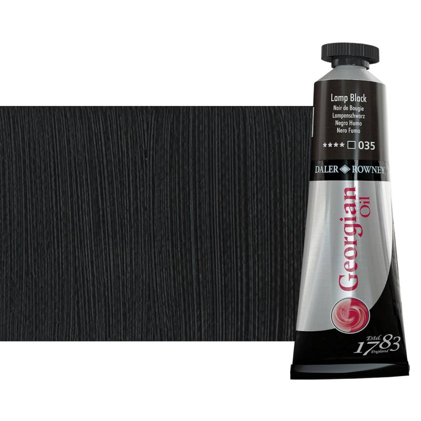Daler-Rowney Georgian Oil Color 38ml Tube - Lamp Black