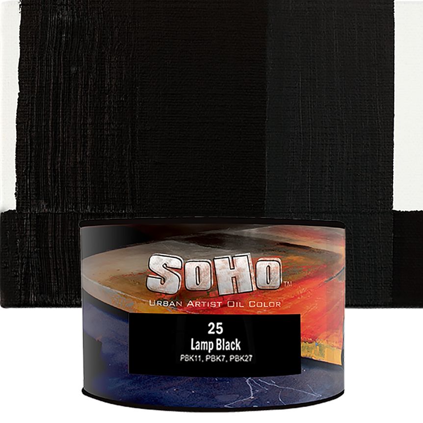 SoHo Artist Oil Color Lamp Black 430ml Can
