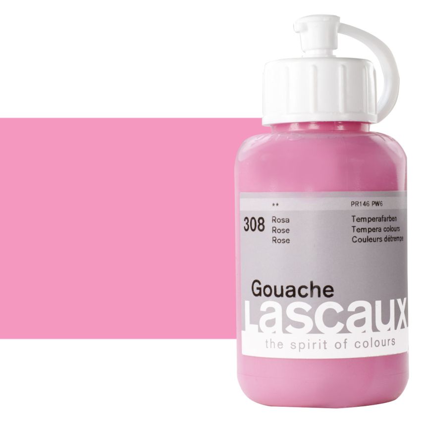 Lascaux Acrylic Gouache Paint Rose 85 ml Bottle
