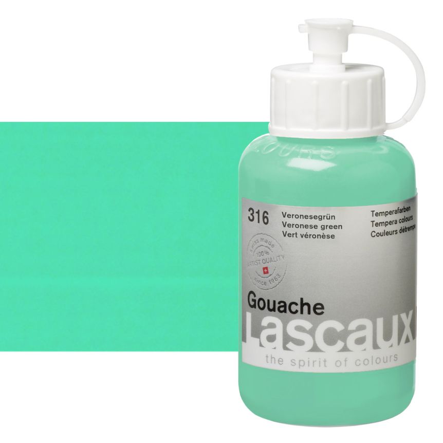 Lascaux Acrylic Gouache Paint Veronese Green 85 ml Bottle