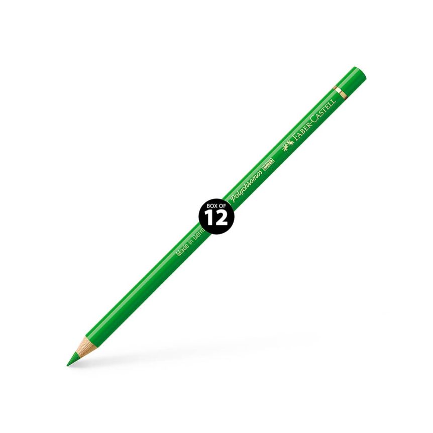 Faber-Castell Polychromos Pencil, No. 112 - Leaf Green (Box of 12)