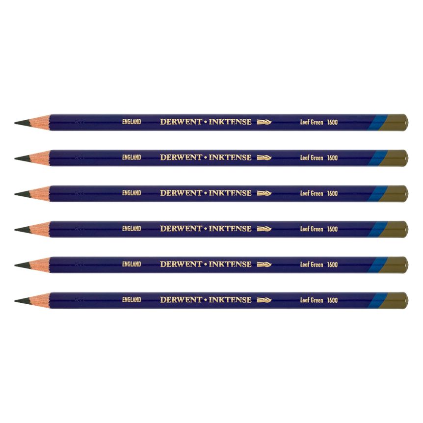 Derwent Inktense Pencil - Leaf Green (Box of 6)