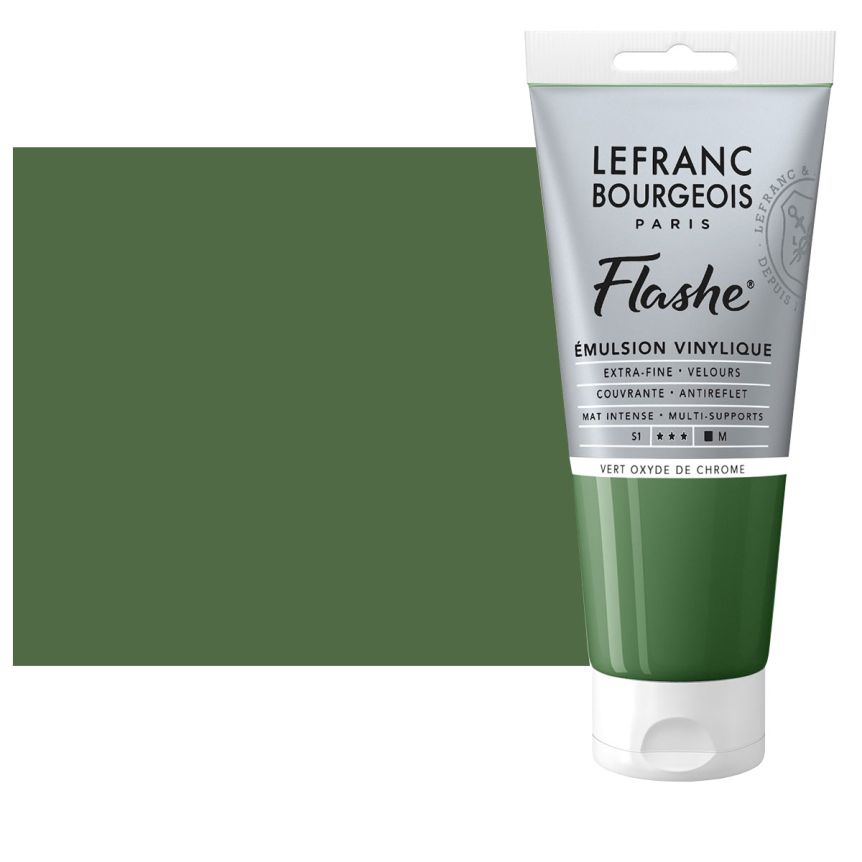Flashe Vinyl Paint - Chromium Oxide Green, 80ml Tube