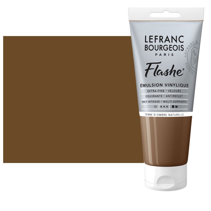 Flashe Vinyl Paint - Raw Umber, 80ml Tube