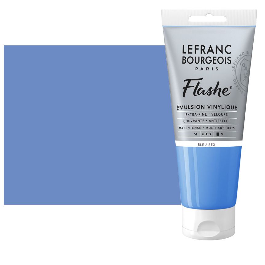 Lefranc & Bourgeois Flashe Vinyl Paint - Royal Blue, 80ml Tube