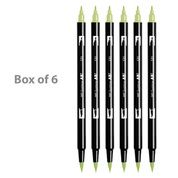 Tombow Dual Brush Pens Box of 6 Lemon Lime