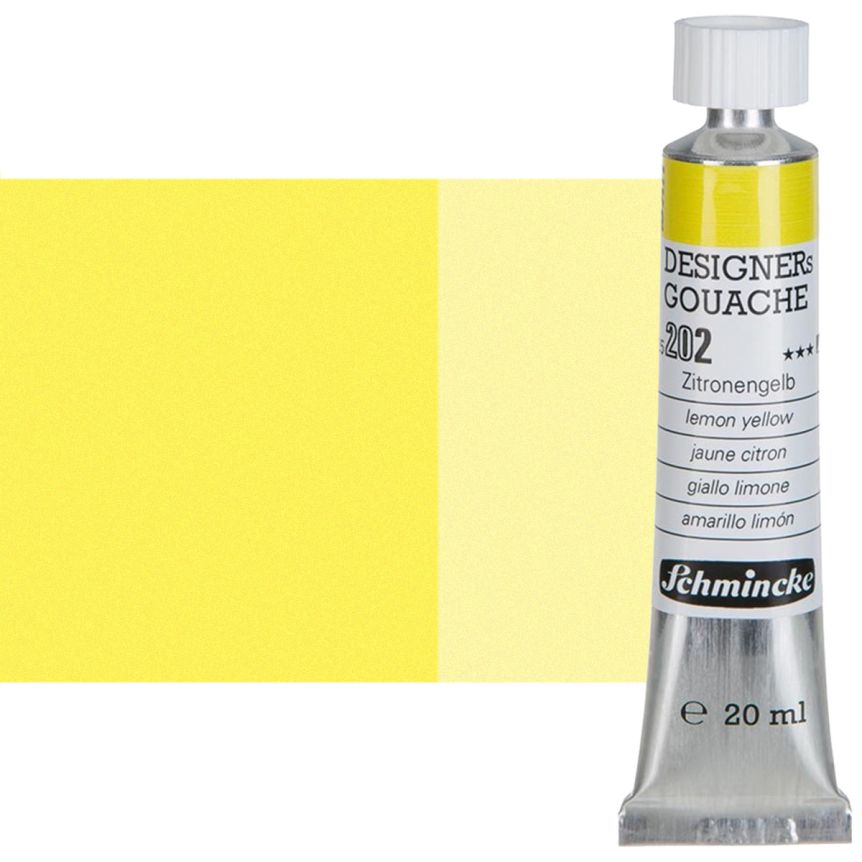 Schmincke Designers' Gouache Lemon Yellow, 20ml