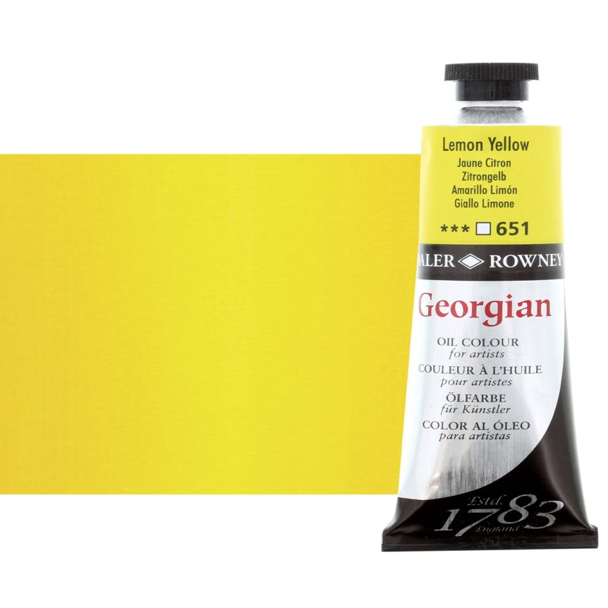 Daler-Rowney Georgian Oil Color 75ml Tube - Lemon Yellow