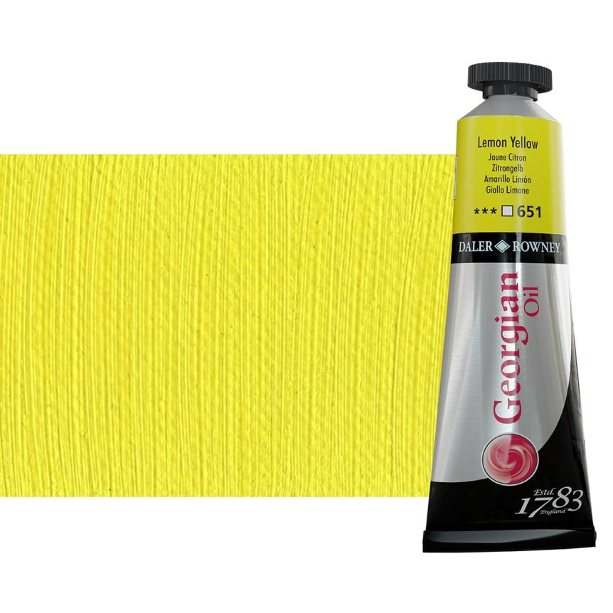 Daler-Rowney Georgian Oil Color 38ml Tube - Lemon Yellow