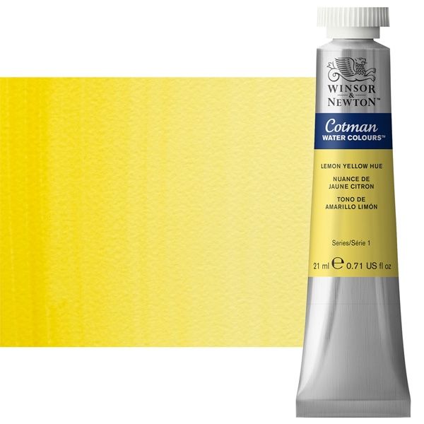 Winsor & Newton Cotman Watercolor 21 ml Tube - Lemon Yellow Hue