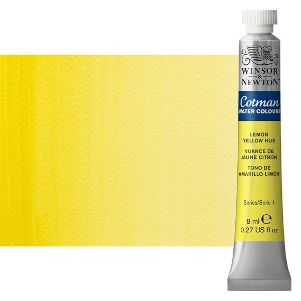 Winsor & Newton Cotman Watercolor 8 ml Tube - Lemon Yellow Hue
