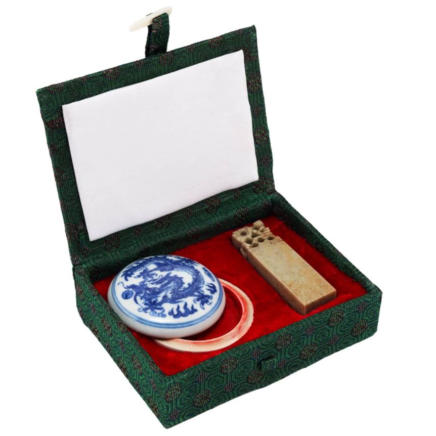 Lian Zhen Chop and Red Paste Ink Box Set