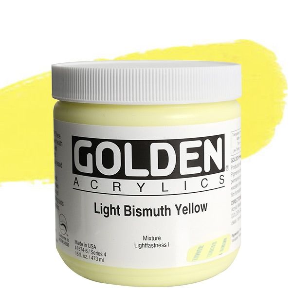 Golden Acrylics Heavy Body 16oz Cadmium Yellow Light
