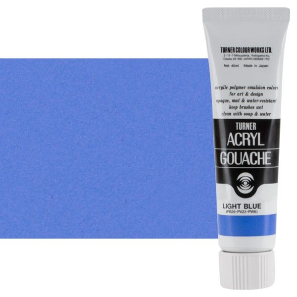 Turner Acryl Gouache Light Blue 40ml