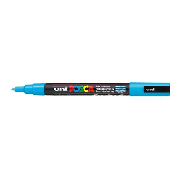 Posca Acrylic Paint Marker 0.9-1.3 mm Fine Tip Light Blue