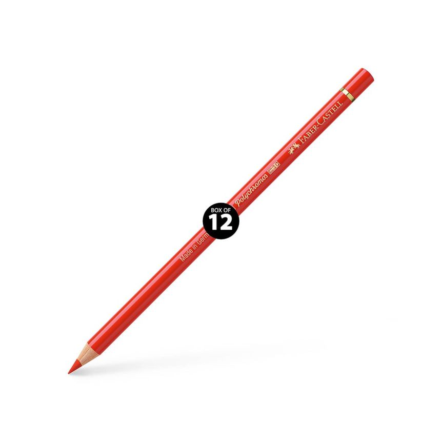 Faber-Castell Polychromos Pencil, No. 117 - Light Cadmium Red (Box of 12)